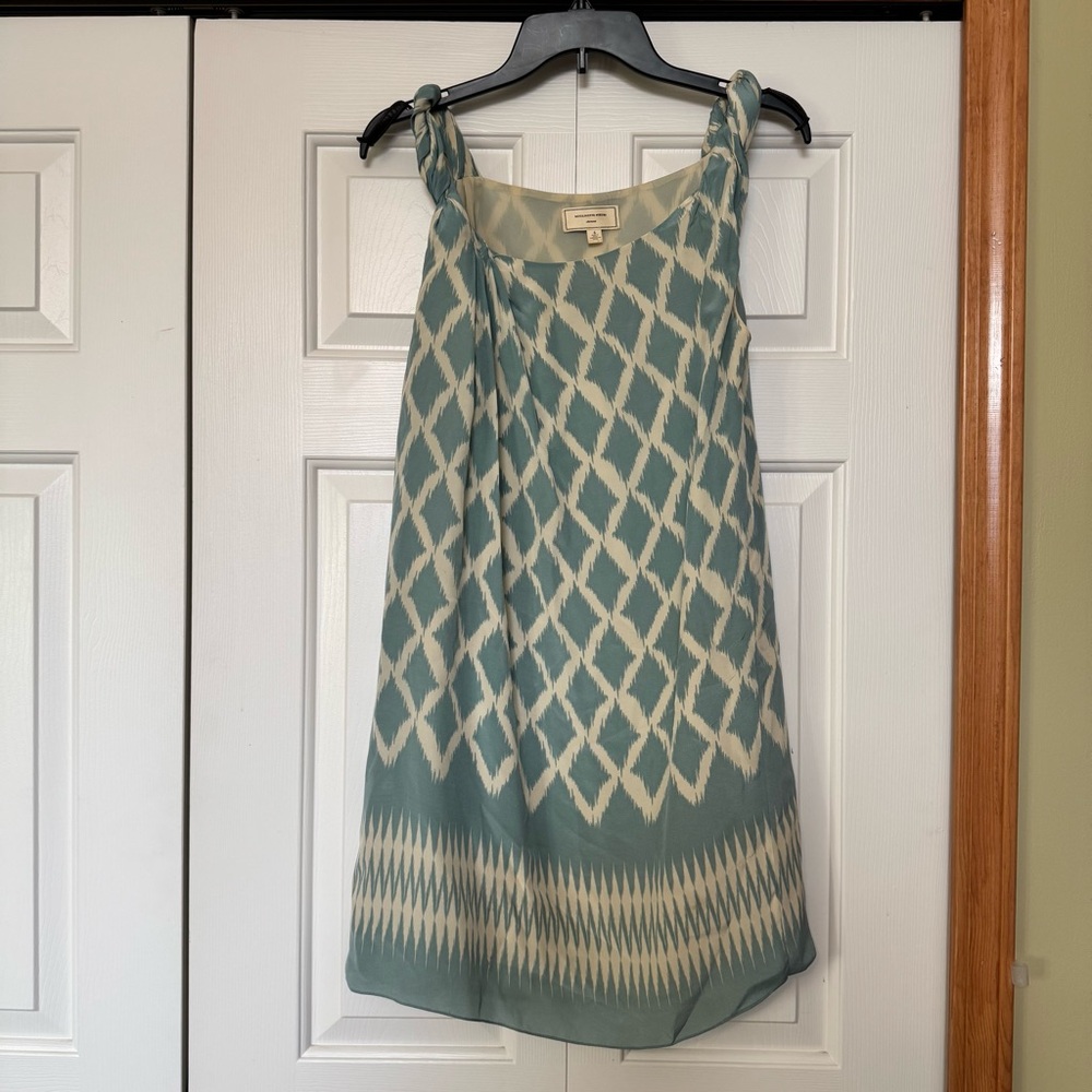 Anthropologie Moulinette Soeurs interstellar blue silk dress